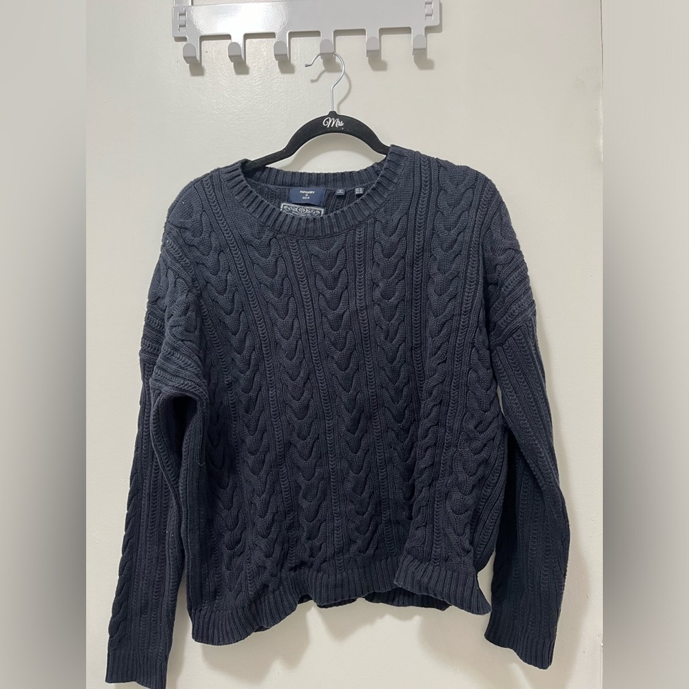 Super dry navy blue sweater